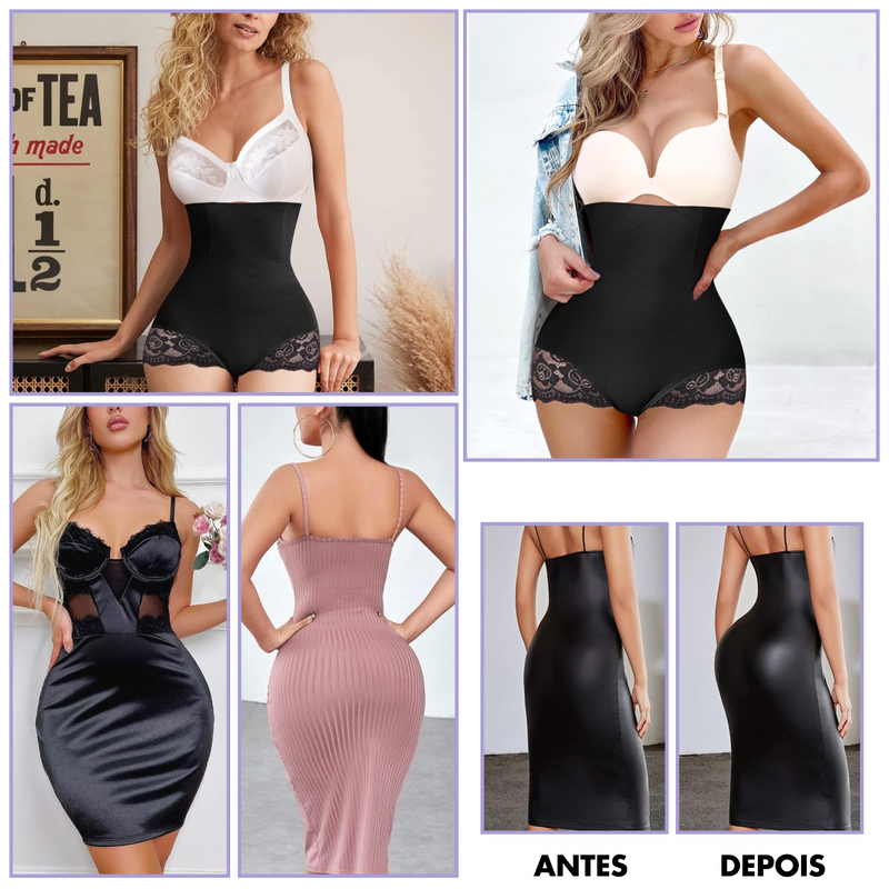 Modeladora com Renda Levanta bumbum(Leve 3 Pague 1)