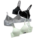 Sutiã super confortável 90% algodão  3 fecho(compre 1 leve 3)