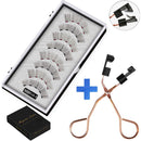 O Melhor Cílios Magnéticos Natural Reutilizáveis - 4 Pares Com 5 Imãs Cada